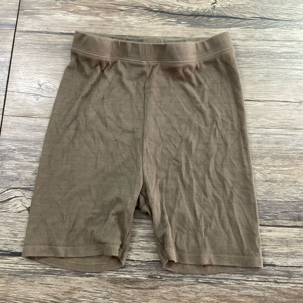 Joah Brown Ribbed Shorts Sz XS/S